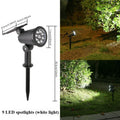 Solar LED Spotlight – Waterproof Outdoor Garden Landscape Light Solar Garden Spotlight Babs White