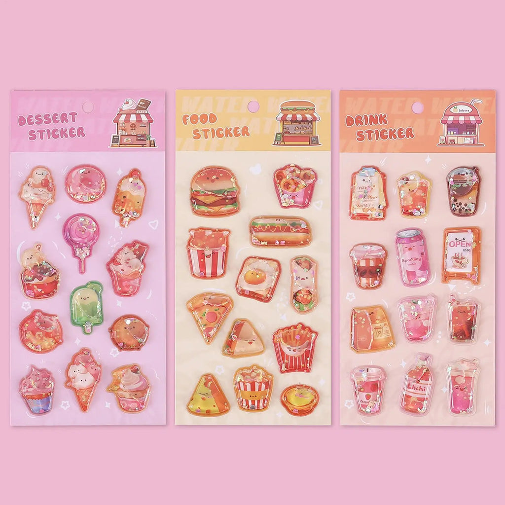3D Embossed Cartoon Stickers for Kids, Teens & Laptops Decorative Stickers Babs