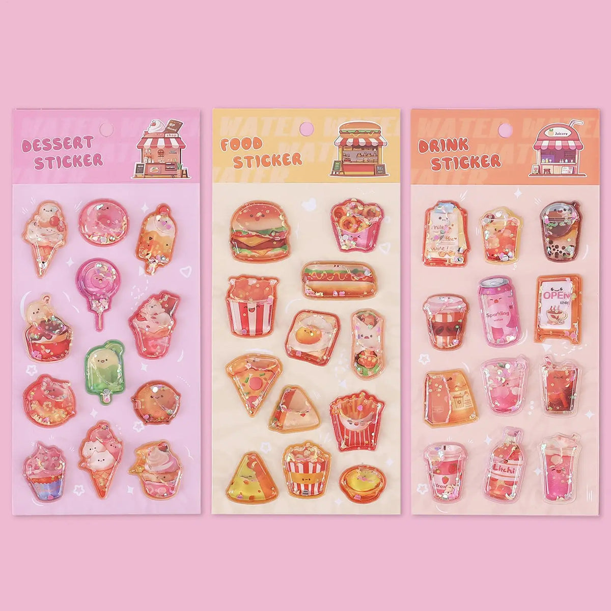 3D Embossed Cartoon Stickers for Kids, Teens & Laptops Decorative Stickers Babs