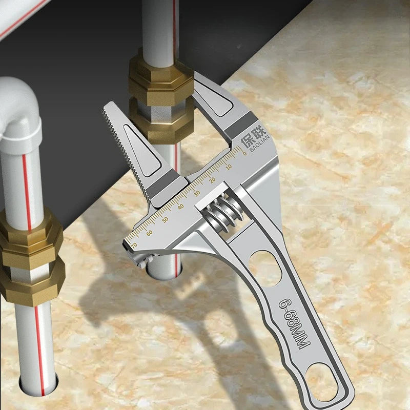 Adjustable Bathroom Wrench 6-68mm | Kitchen Plumbing Spanner Adjustable Plumbing Wrench Babs