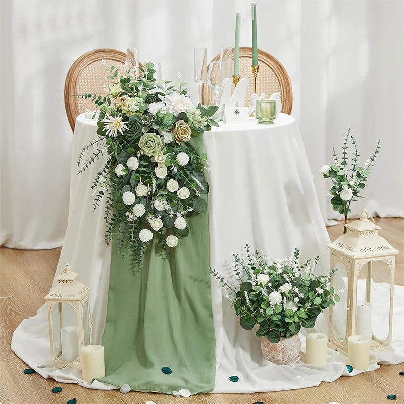 Artificial Eucalyptus Leaf Stems | Silver Dollar Picks 5/10/20pc Artificial Leaf Picks Babs
