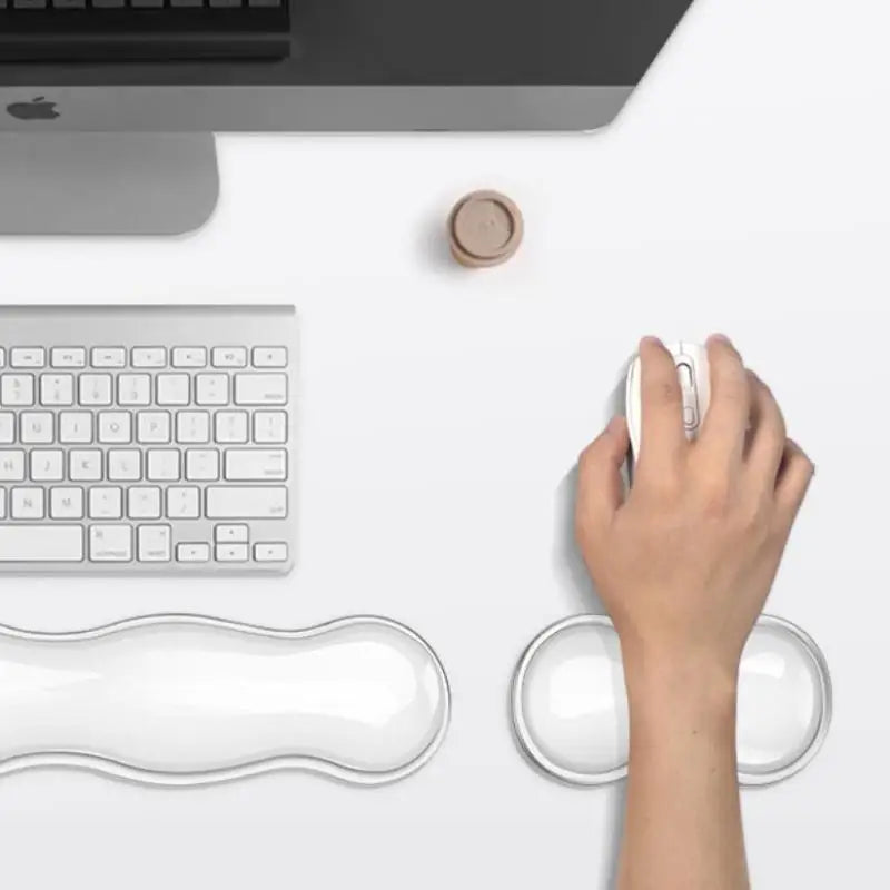 Silicone Mouse Pad with Wrist & Keyboard Rest | Anti-Slip Silicone Mouse Pad Babs