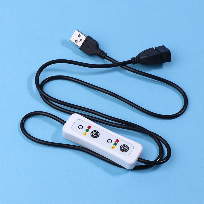 USB 3-Speed & Timer Controller Cable for Fan & LED Lamp USB Controller Cable Babs