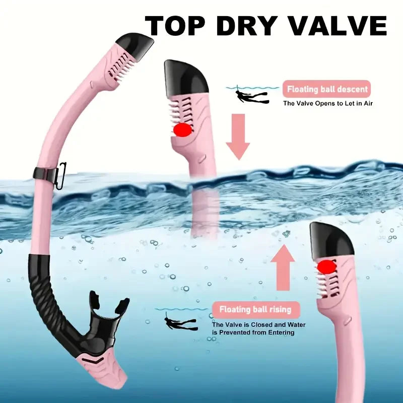 Full Dry Snorkel for Adults – 1–10 Pack Diving Breathing Tube Dry Snorkel Babs