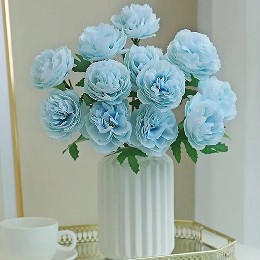 5pcs Silk Peony Artificial Flowers – Wedding & Home Decor Artificial Silk Flowers Babs