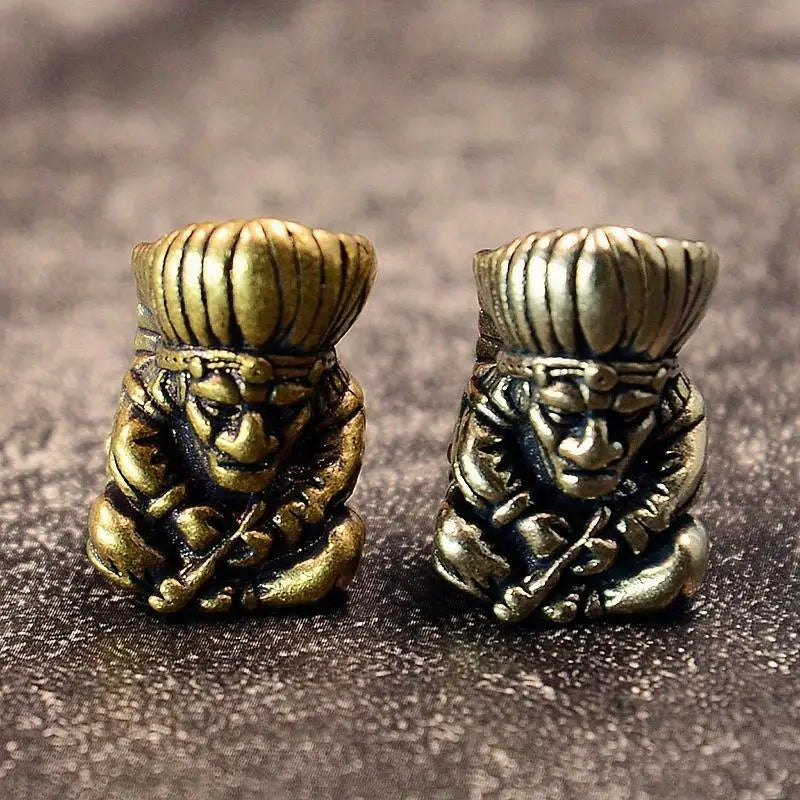 Brass Chief Knife Bead – DIY Keychain & Bracelet Pendant Brass Craft Bead Babs