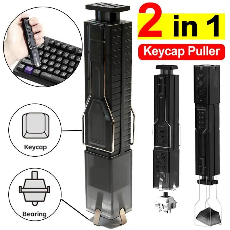 2-in-1 Keycap Puller & Cleaning Brush – Keyboard Tool Keyboard Cleaning Tool Babs