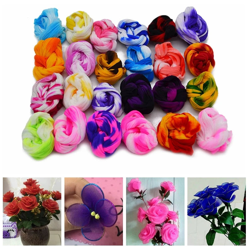 5pcs Nylon Stocking Flower Material – DIY Floral Craft Accessory DIY Craft Material Babs
