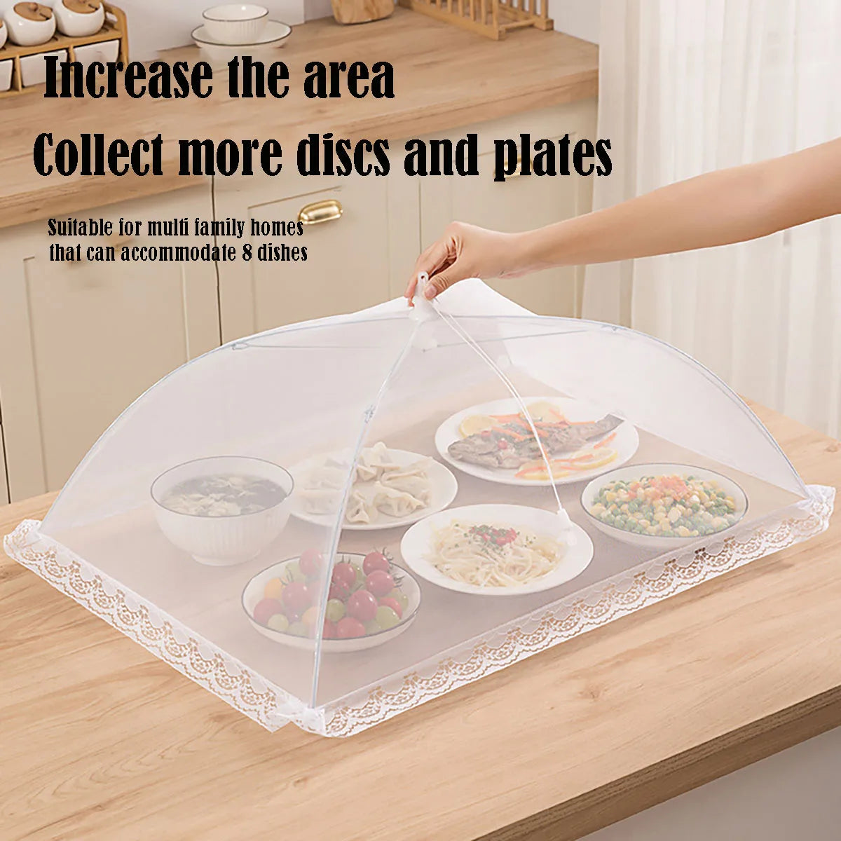 Foldable Pop-Up Food Mesh Cover – Fly & Insect Proof Food Mesh Cover Babs