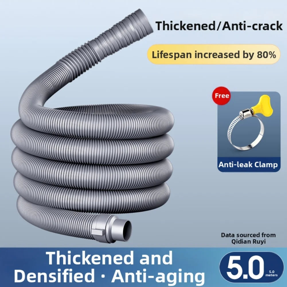 Washing Machine Drain Hose Extension 1M/1.2M/5M + Clamp Drain Hose Extension Babs 5m