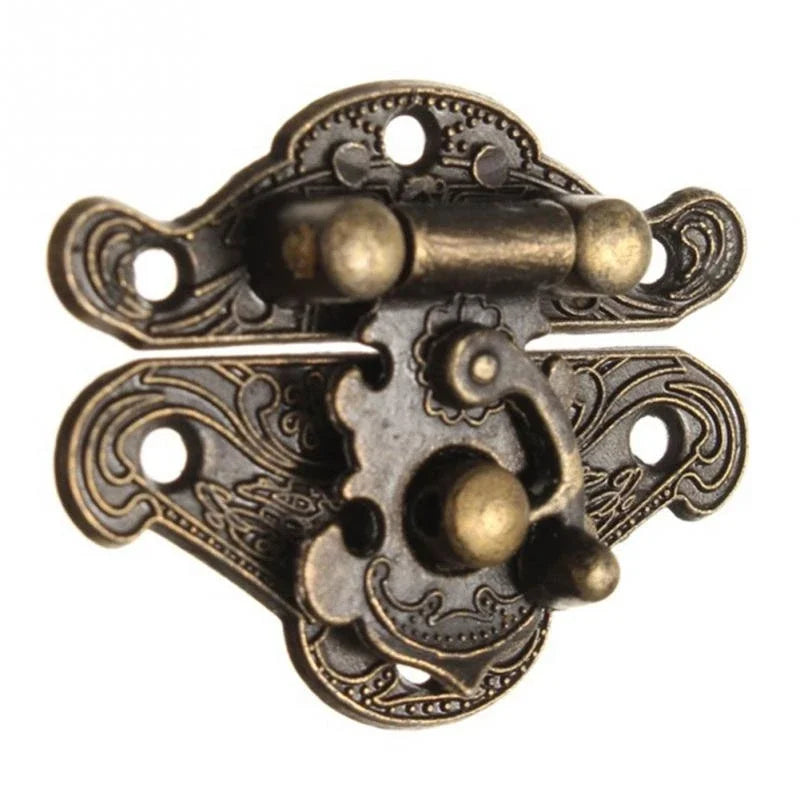 5pcs Antique Bronze Decorative Latch Hasp Lock for Wooden Jewelry Box Decorative Latch Hasp Babs
