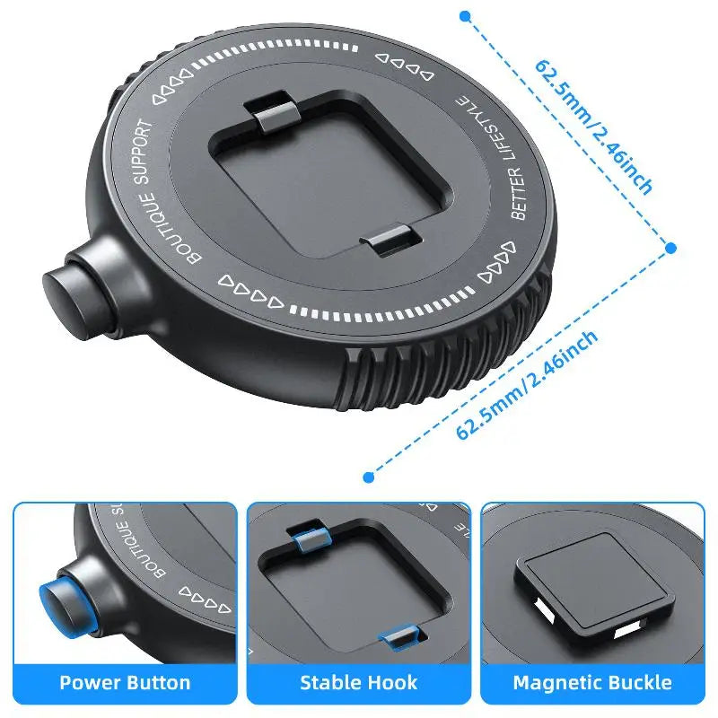 Magnetic Snap Phone Mount 360° – Car, Home & Motorcycle Magnetic Phone Mount Babs one size