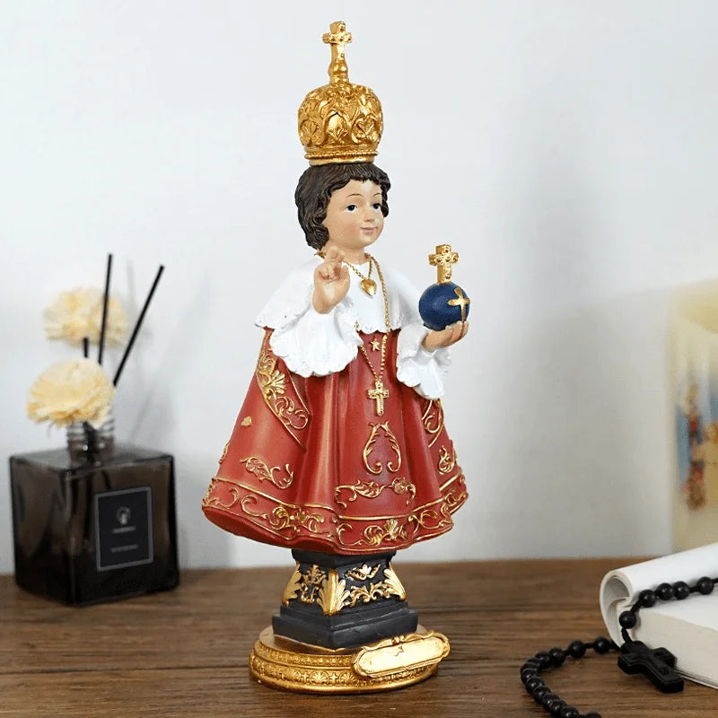 Prague Holy Infant Resin Statue | Catholic Religious Figurine Religious Figurine Babs 22cm