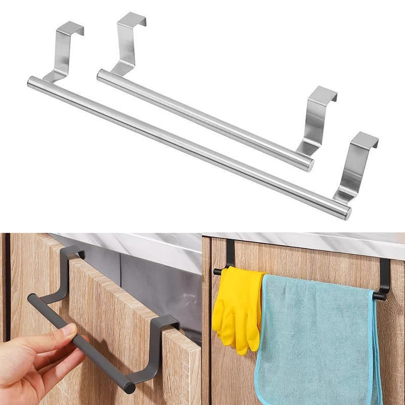 Stainless Steel Under-Sink Towel Rack & Organizer Under-Sink Towel Rack Babs