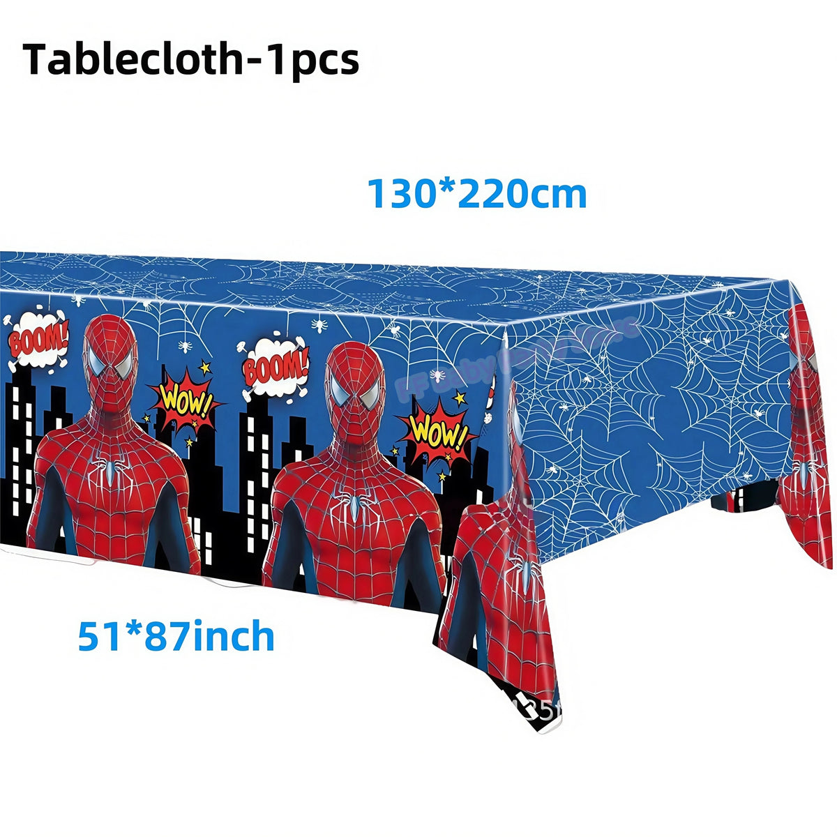 Spider-Man Party Tablecloth | Kids Birthday Table Cover Party Tablecloth Babs 1pc 7