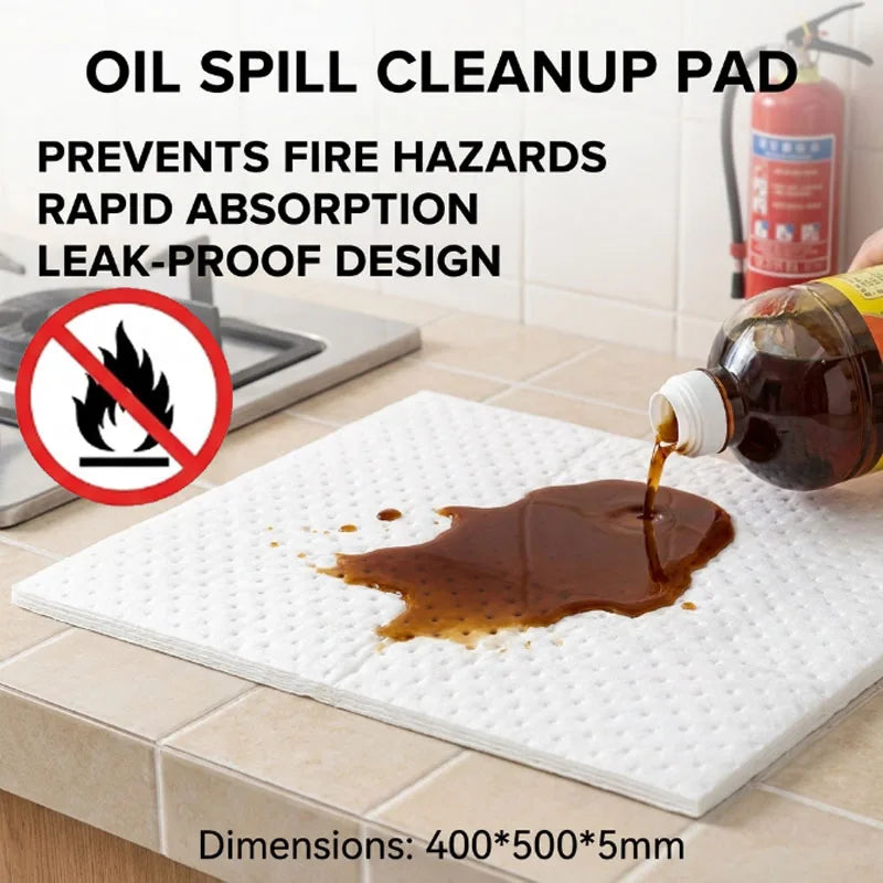 Oil Absorbent Spill Mat 400x50x5mm – Heavy-Duty Drip Pad Oil Absorbent Pad Babs