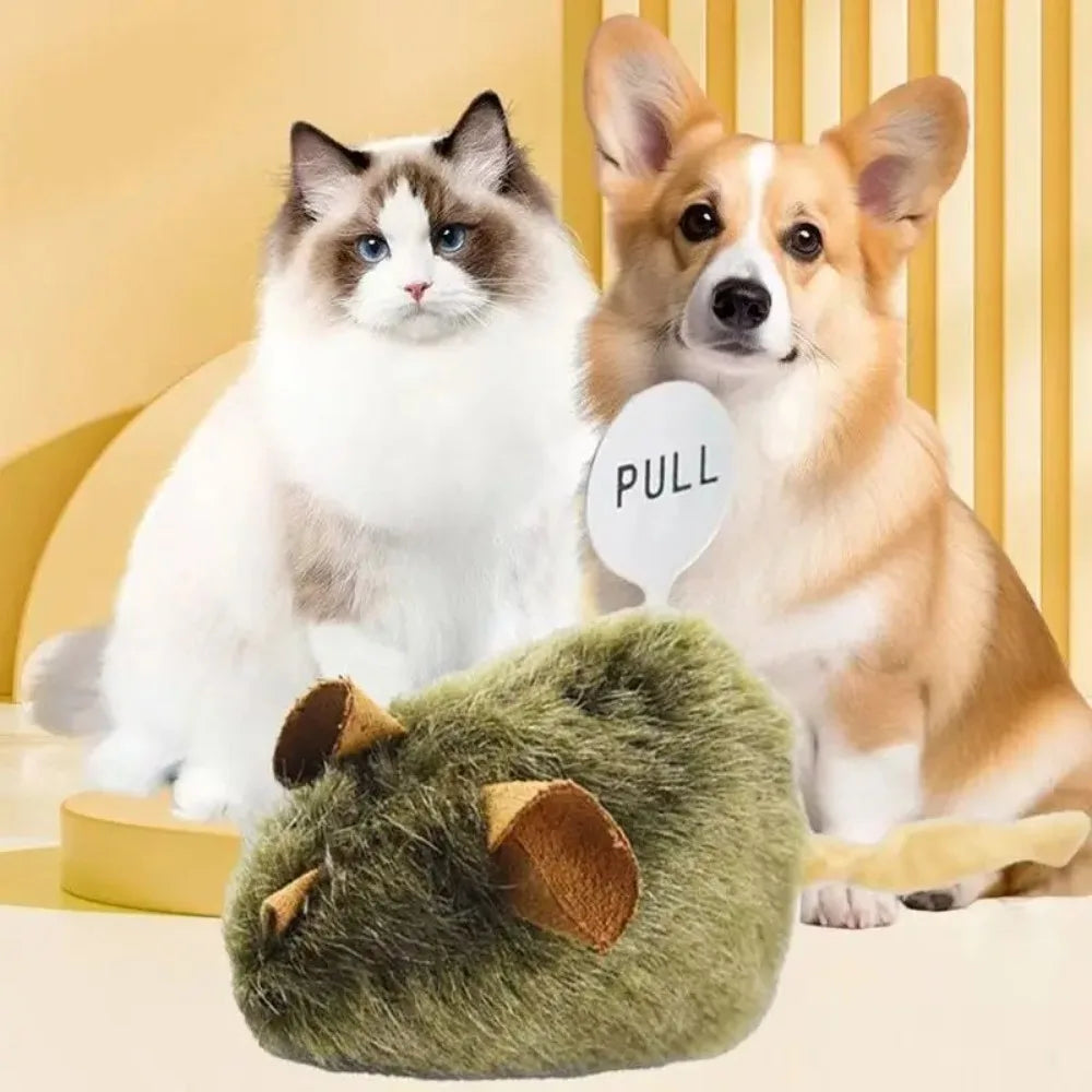 Interactive Squeaky Mouse Cat Toy – Plush & Bite-Resistant Cat Plush Toy Babs