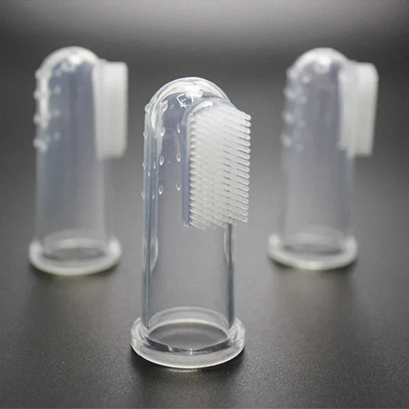 BPA-Free Silicone Pet Finger Toothbrush for Dogs & Cats Pet Finger Toothbrush Babs