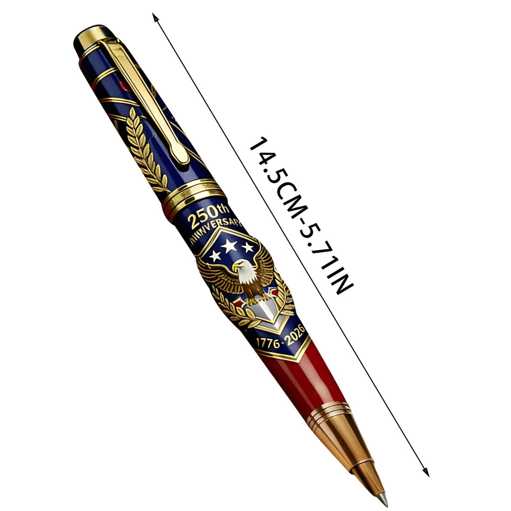 USA 250th Anniversary Eagle Metal Ballpoint Pen 1776–2026 Collectible Ballpoint Pen Babs