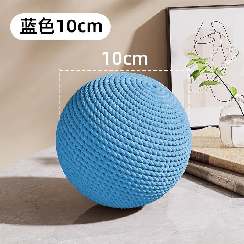 Sisal Cat Scratching Ball Toy – Interactive Sound Ball for Cats Cat Scratching Toy Babs Blue10CM