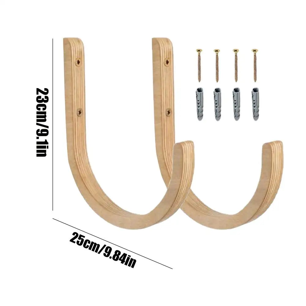 Wooden Yoga Mat Wall Mount Storage Rack – Set of 2 Yoga Mat Storage Rack Babs set
