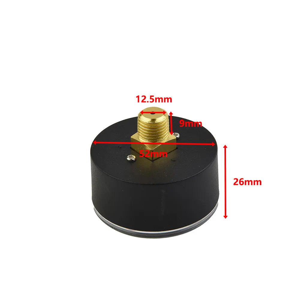 50mm Air Pressure Gauge 1/4" BSP 0-180 PSI 0-12 Bar Manometer Pressure Gauge Babs