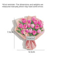 3D Flower Bouquet Fridge Magnets – Resin Tulip Lily Carnation Decorative Fridge Magnet Babs Tulip