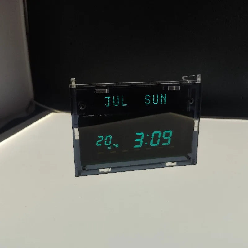 VFD WiFi Smart Desk Clock – Dual Display, Calendar & Auto Sync Smart Desk Clock Babs
