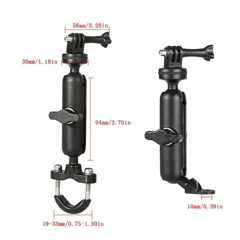 360° Motorcycle Camera Mount – Aluminum Alloy Universal Holder Camera Mount Babs