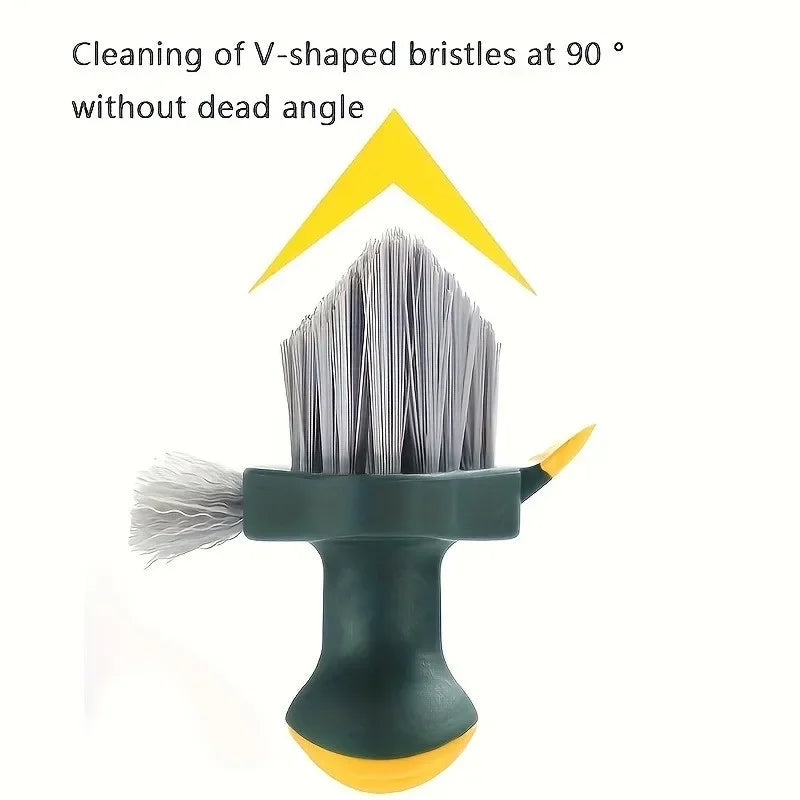 T-Handle Scrub Brush with Gap Grout Cleaner – Kitchen & Bath Cleaning Scrub Brush Babs