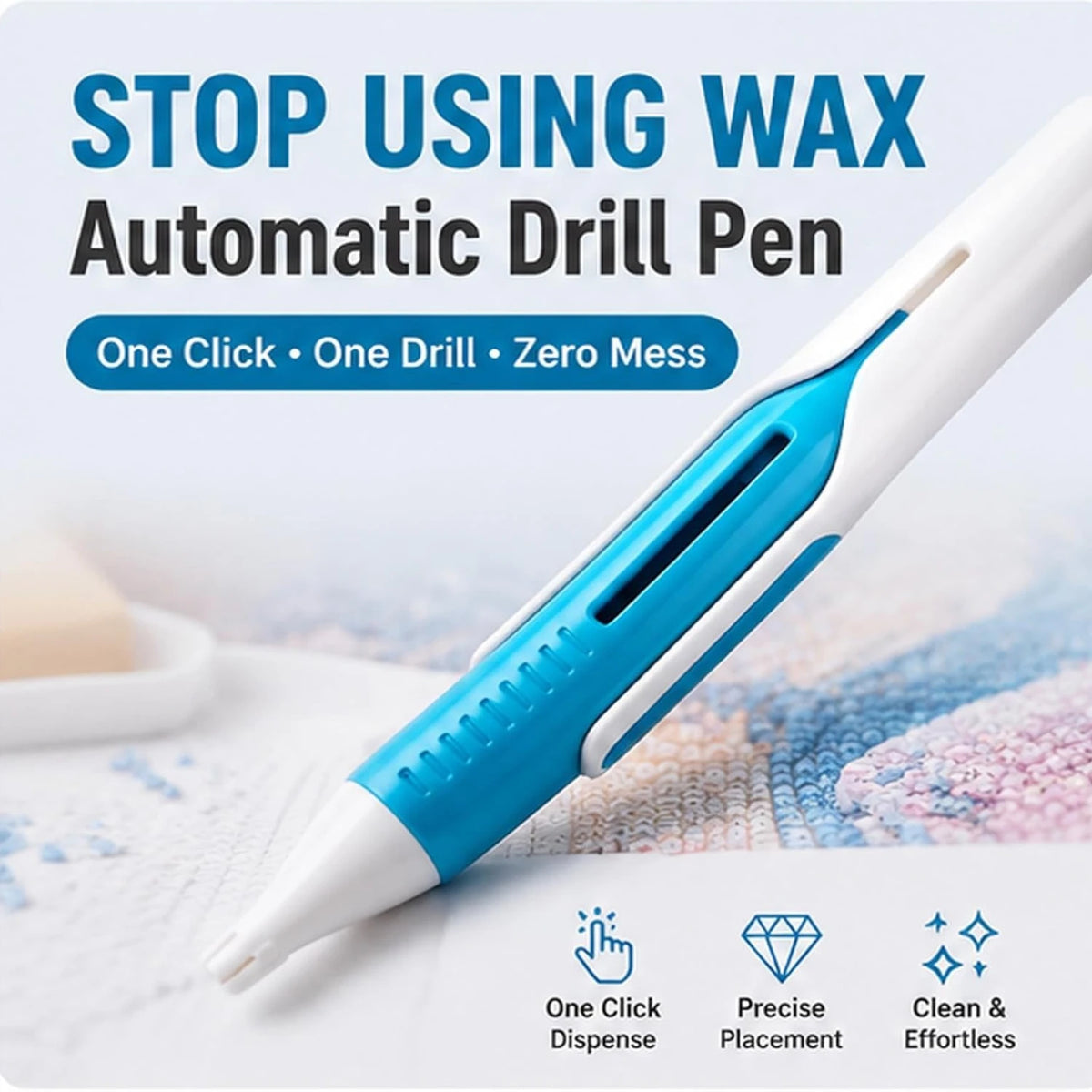 Automatic Diamond Painting Pen & Bead Dispenser – 2.8mm Drills Diamond Painting Tool Babs