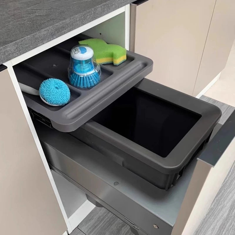 Built-In Kitchen Trash Can Large Capacity Recycle Dustbin Built-In Trash Can Babs