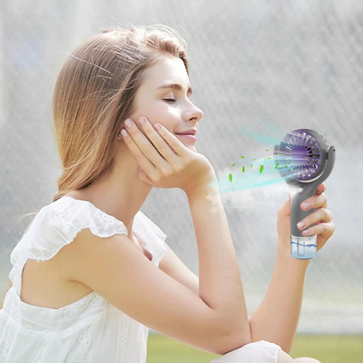 Portable Mini Handheld Mist Fan – USB Rechargeable Water Spray Handheld Mist Fan Babs