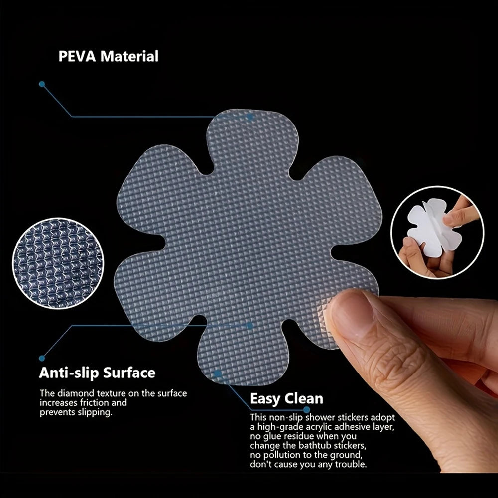 Non-Slip Bathtub Shower Stickers – Anti-Slip Safety Grip Decals Non-Slip Safety Stickers Babs