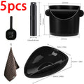 Ceramic Coffee Bean Dosing Cup & Spoon Set – Espresso Kit Coffee Dosing Set Babs Black Set of 5
