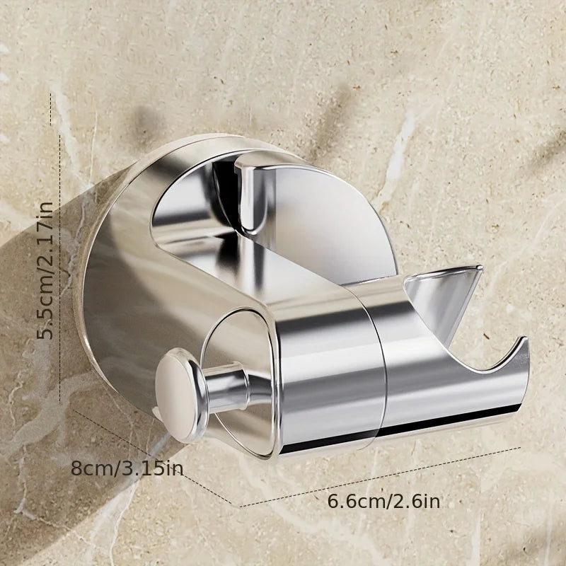 No-Drill Shower Head Bracket | Suction Cup & Rotating Hook Shower Head Bracket Babs
