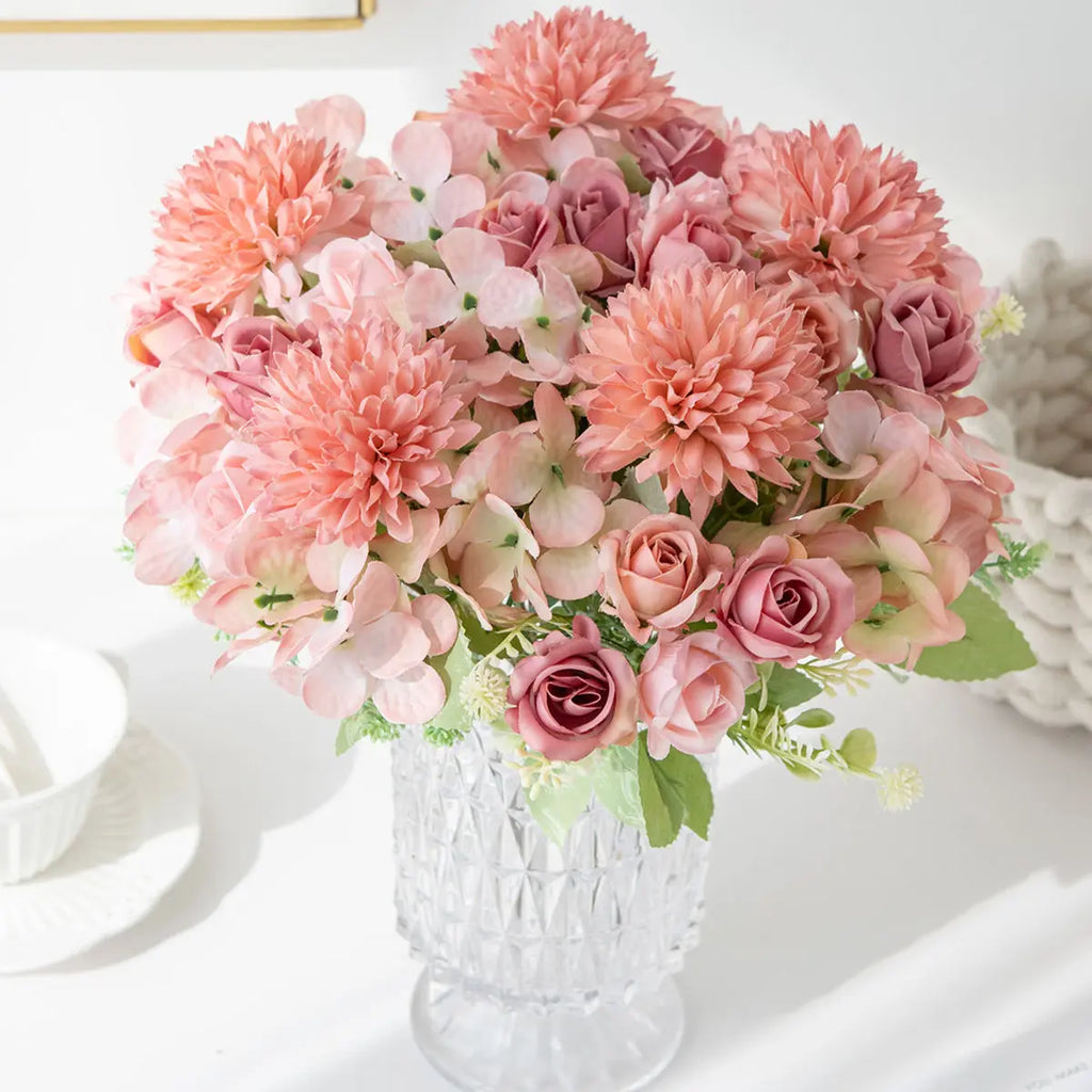 Artificial Silk Peony Flowers – Wedding & Home Décor Bouquet Artificial Silk Flowers Babs