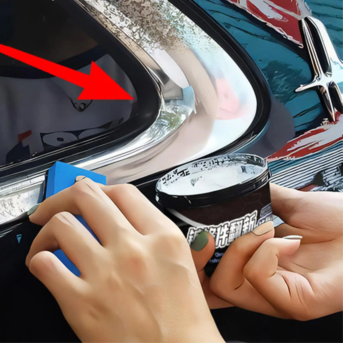 Chrome Shine Restorer Polishing Paste – Car Metal & Trim Chrome Polishing Paste Babs