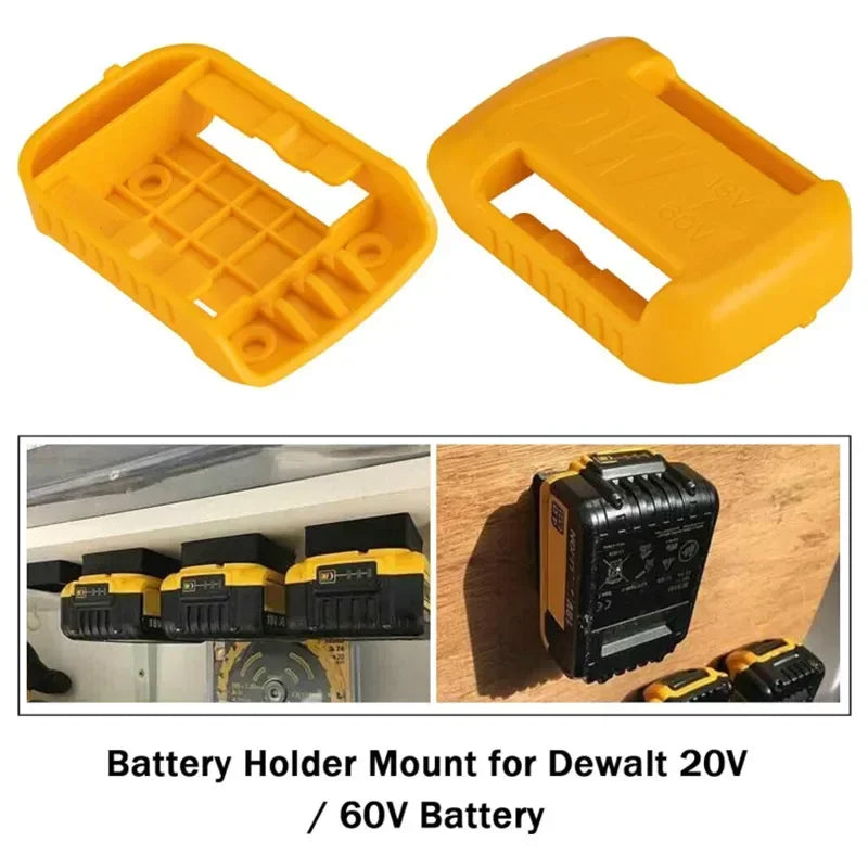 DeWalt 18V 20V 60V Battery Holder – Belt Clip & Wall Mount Battery Holder Stand Babs
