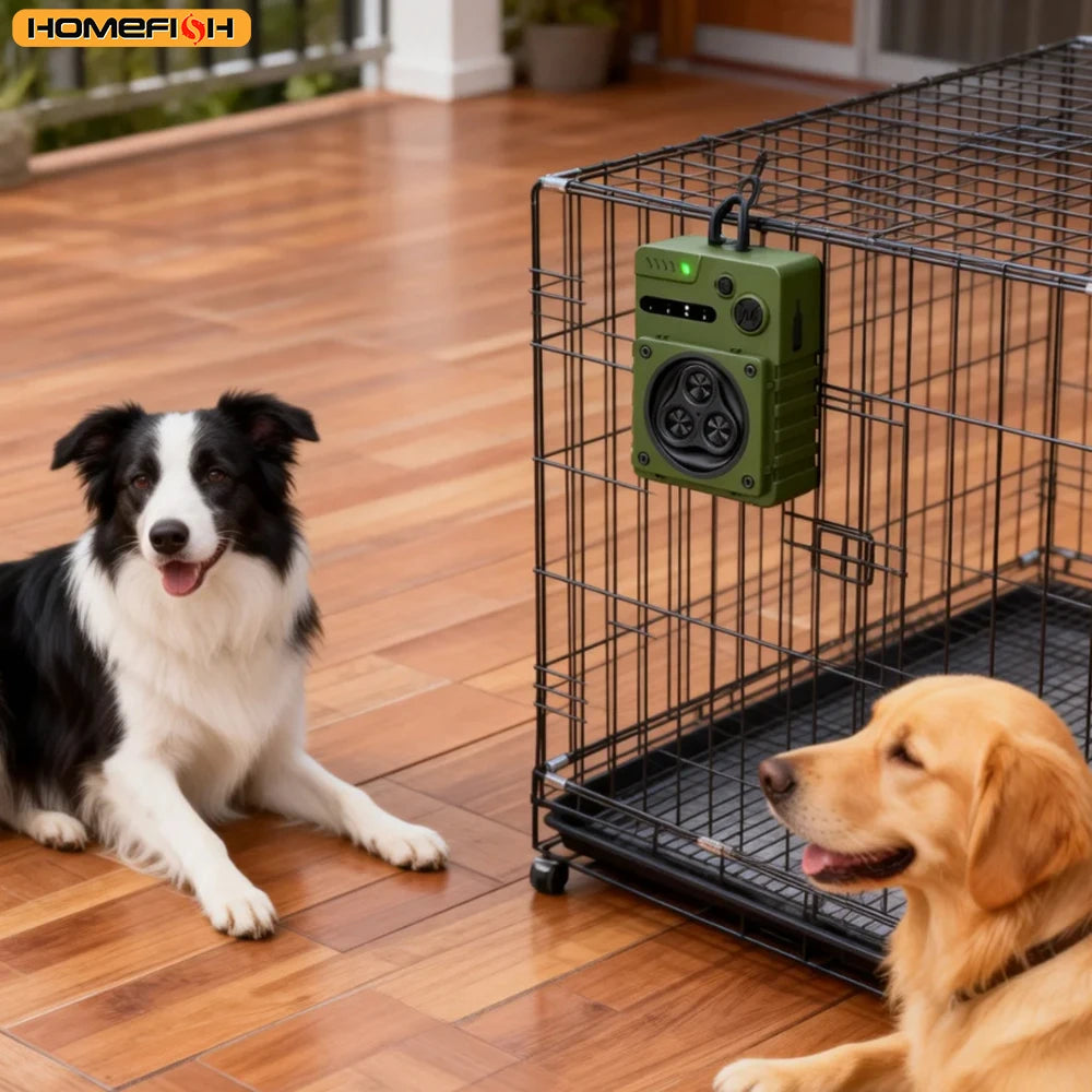 Ultrasonic Dog Bark Deterrent – Rechargeable HOMEFISH Device Bark Deterrent Babs