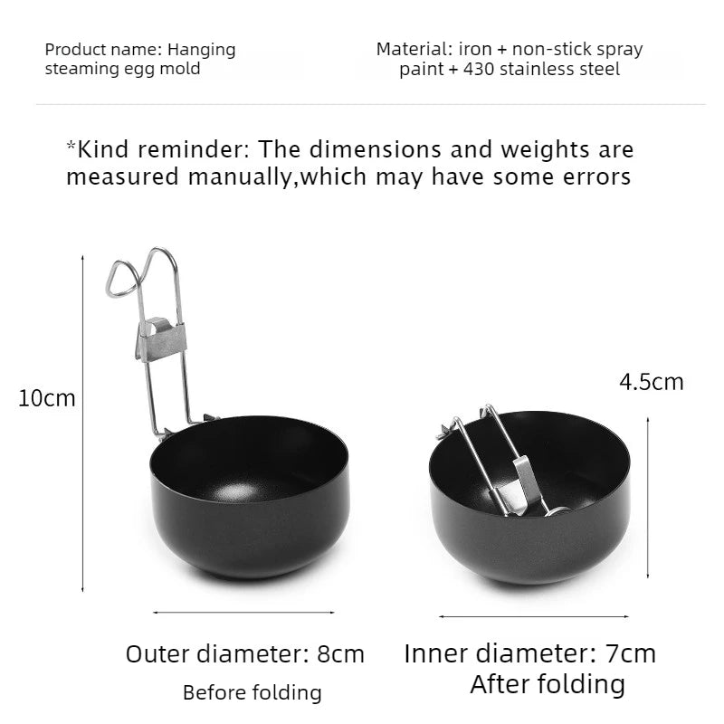 Foldable Egg Poacher Spoon – Non-Stick Stainless Steel Kitchen Tool Egg Poacher Spoon Babs