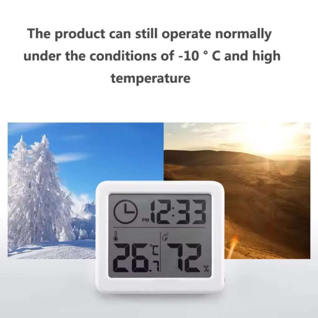 Digital Desk & Wall Clock – Time, Temperature & Humidity Digital Desk Clock Babs