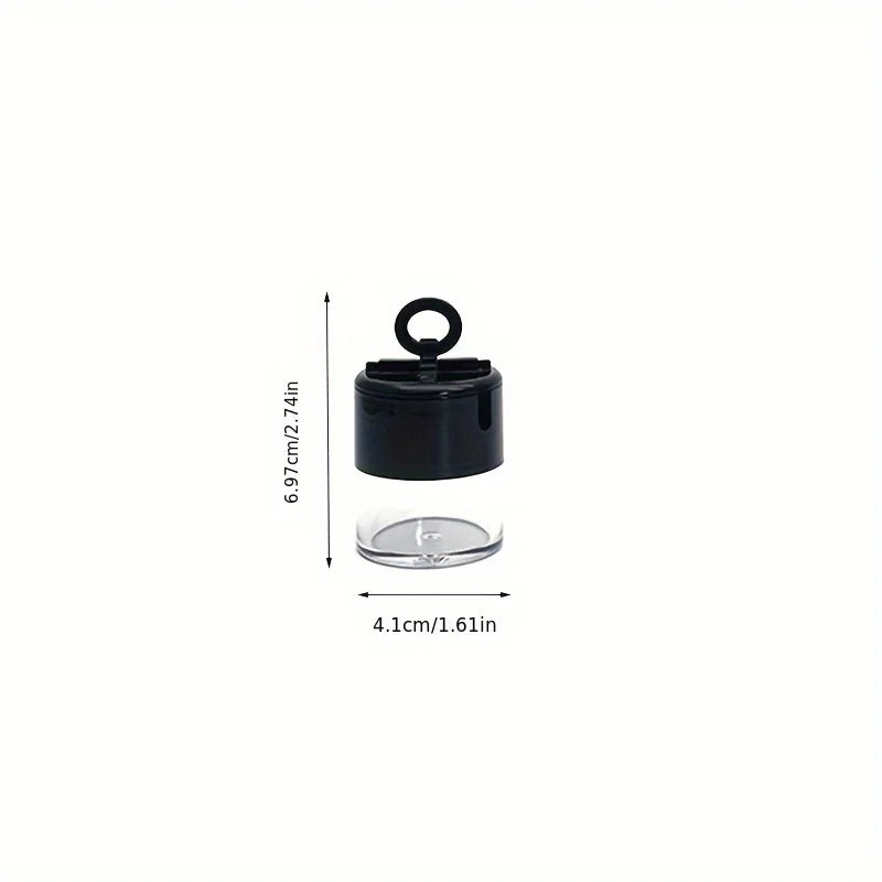 4PCS Mini Mushroom Head Loose Powder Case | Travel Mesh Container Powder Storage Case Babs