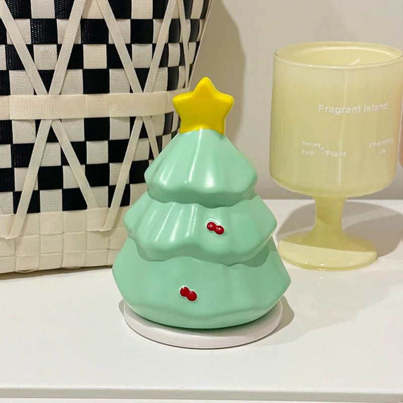 Christmas Tree Toothpick Holder – Vinyl Desktop Decor Organizer Toothpick Holder Babs