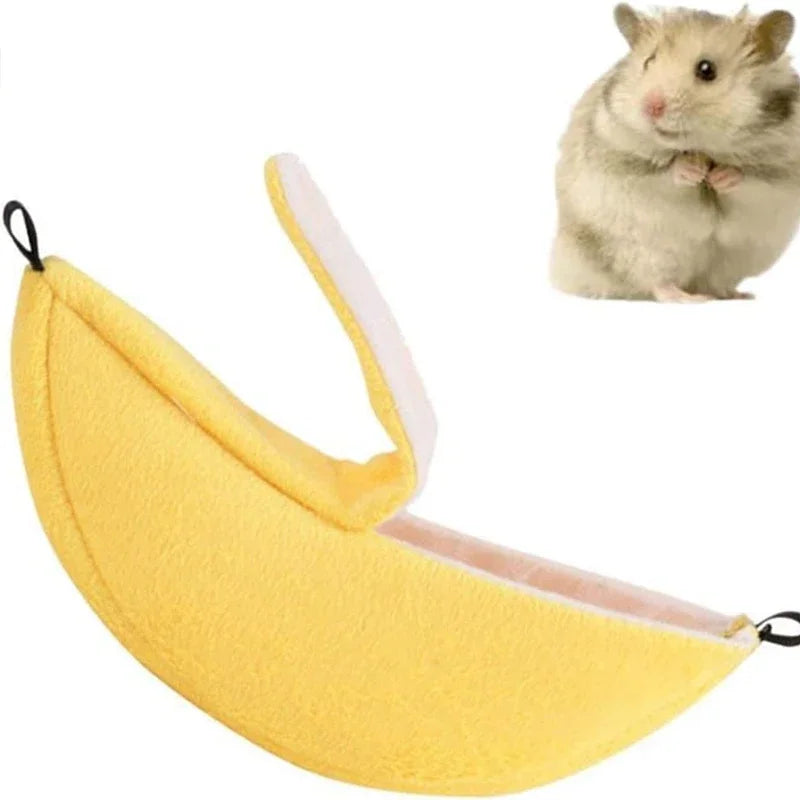 Banana Hammock Bed for Hamsters, Sugar Gliders & Small Pets Small Pet Hammock Bed Babs