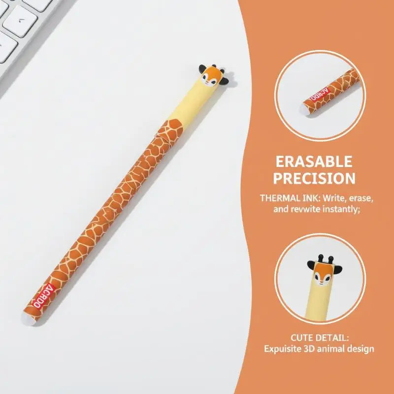 Animal-Shaped Erasable Pens for Journaling | 6/8/10 Pack Erasable Pen Set Babs