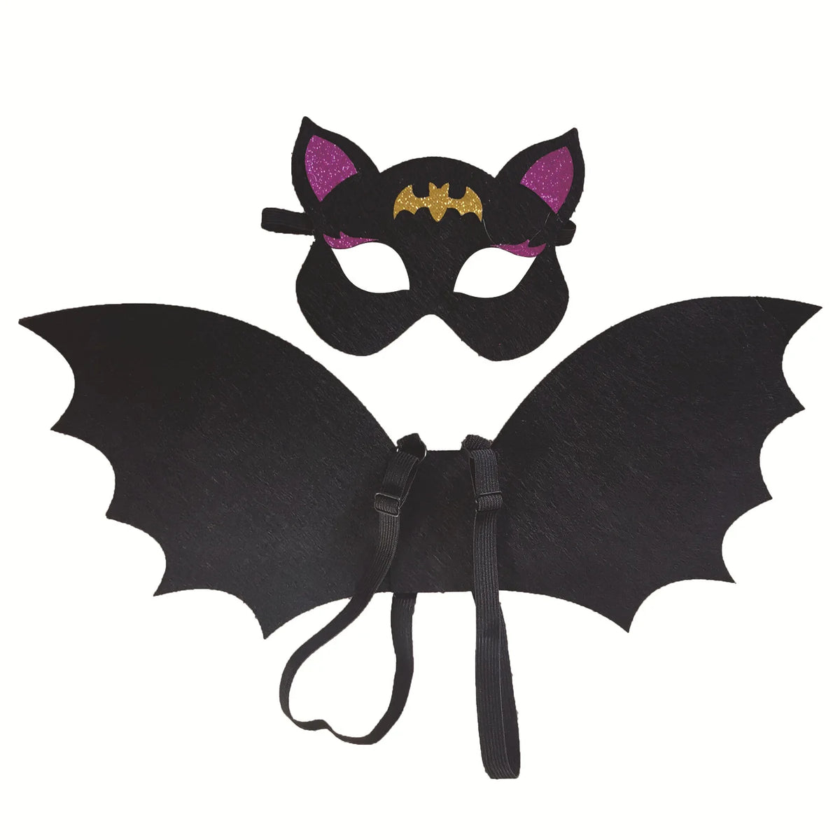 Kids Halloween Bat Wings & Mask Costume Set – Ages 6-15 Halloween Costume Set Babs Big boy A