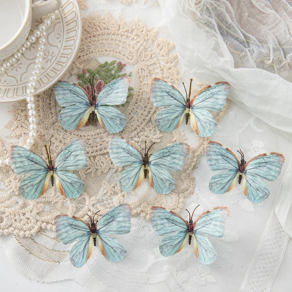 50/100 Pcs Artificial Fluorescent Butterflies for Home & Wedding Artificial Butterfly Decor Babs color 1 100 pcs
