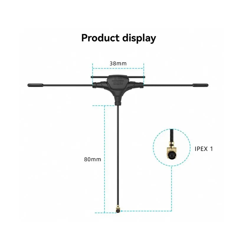 915MHz/2.4G Dual-Band T-Antenna 80mm ELRS FPV Drone Receiver Drone Receiver Antenna Babs