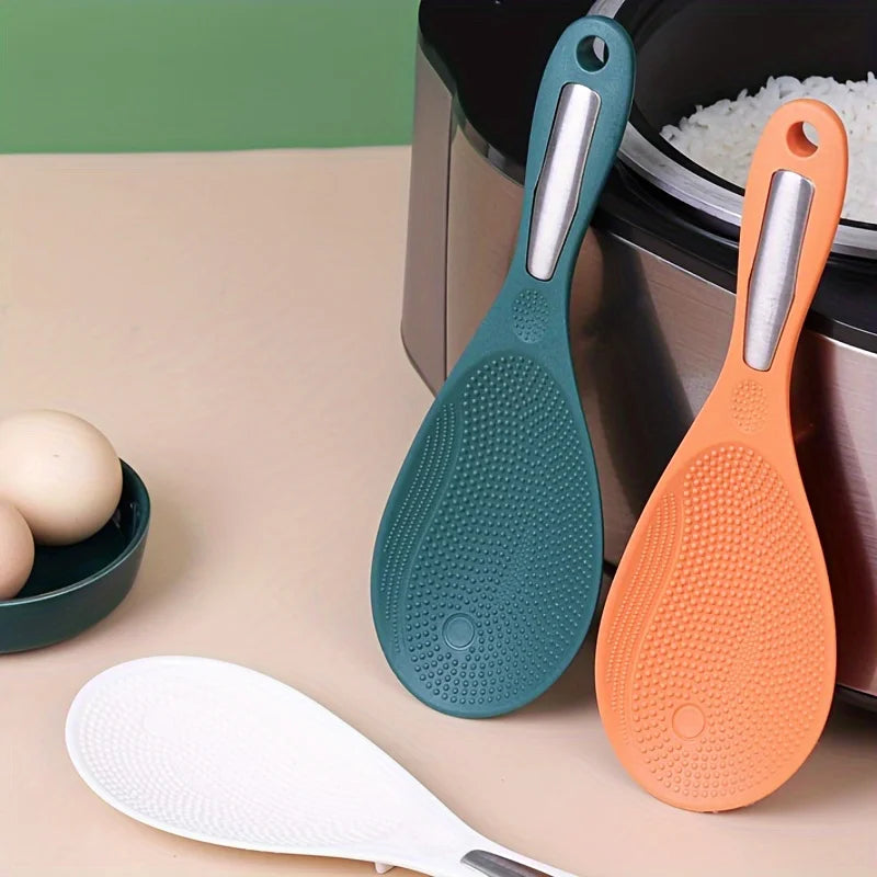 Non-Stick Plastic Rice Shovel Spoon for Rice Cookers Rice Serving Spoon Babs